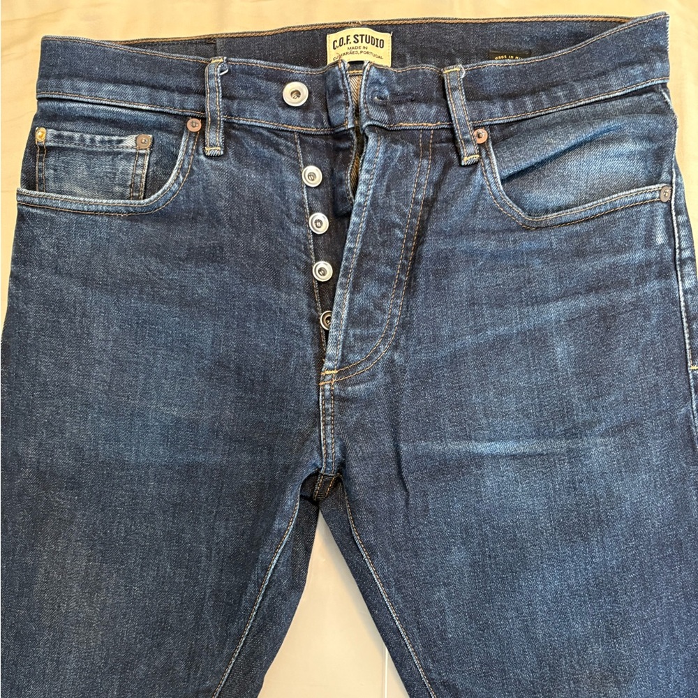 Men's Straight Indigo Jeans